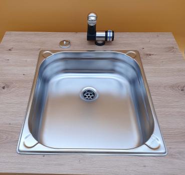 Spülbecken  Edelstahl 265/162